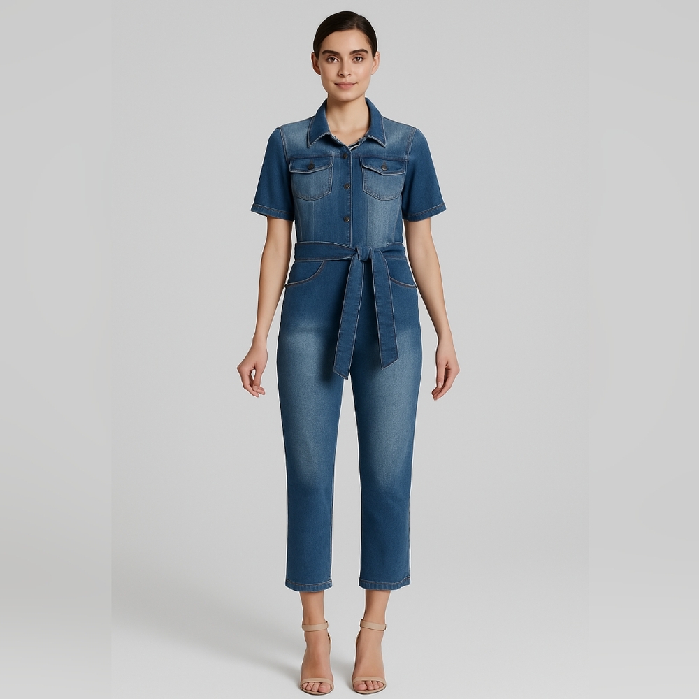💖Avec Les Filles Denim Jumpsuit – Size 30